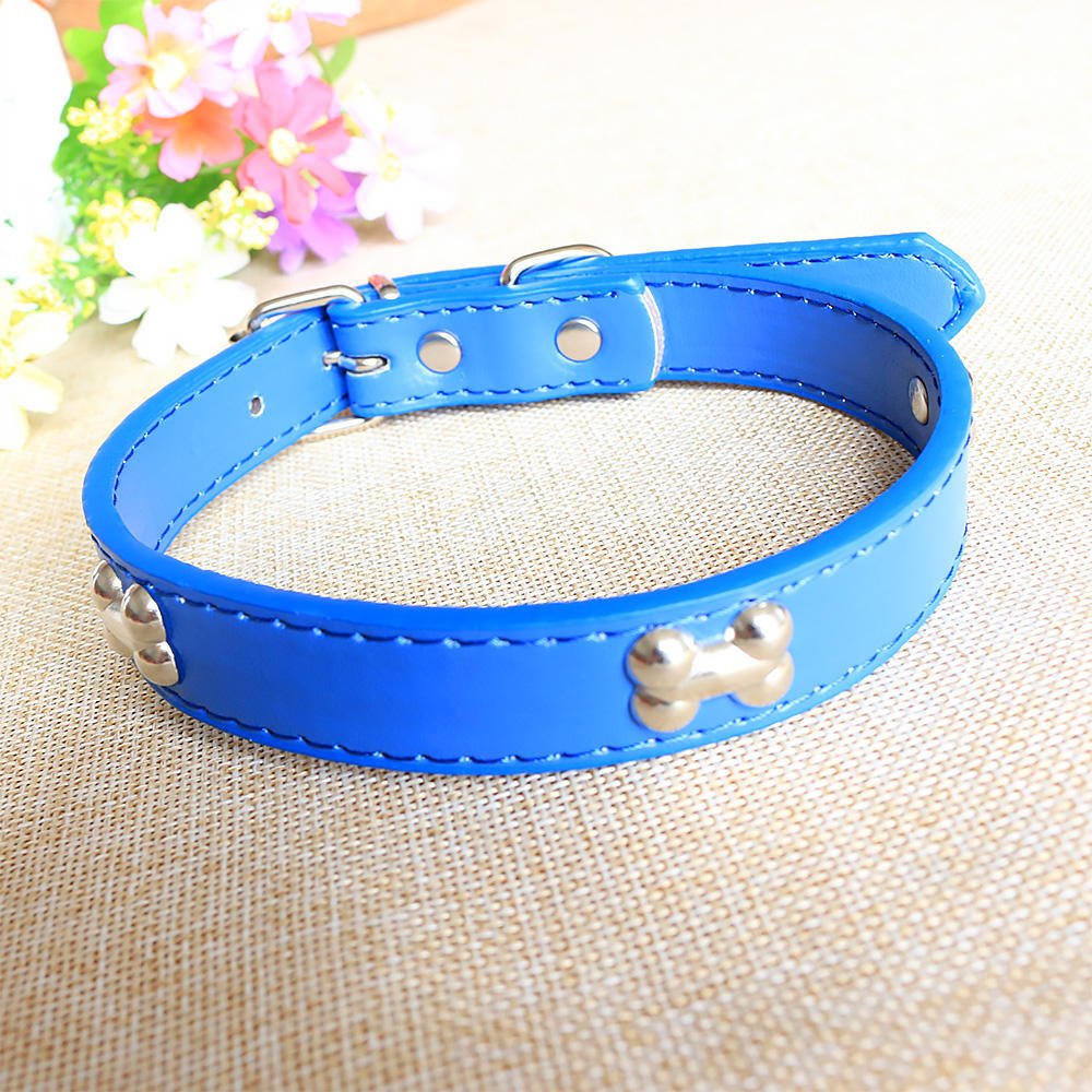 Collier pour chien en cuir | Os - ECO HARMONIE CANIN